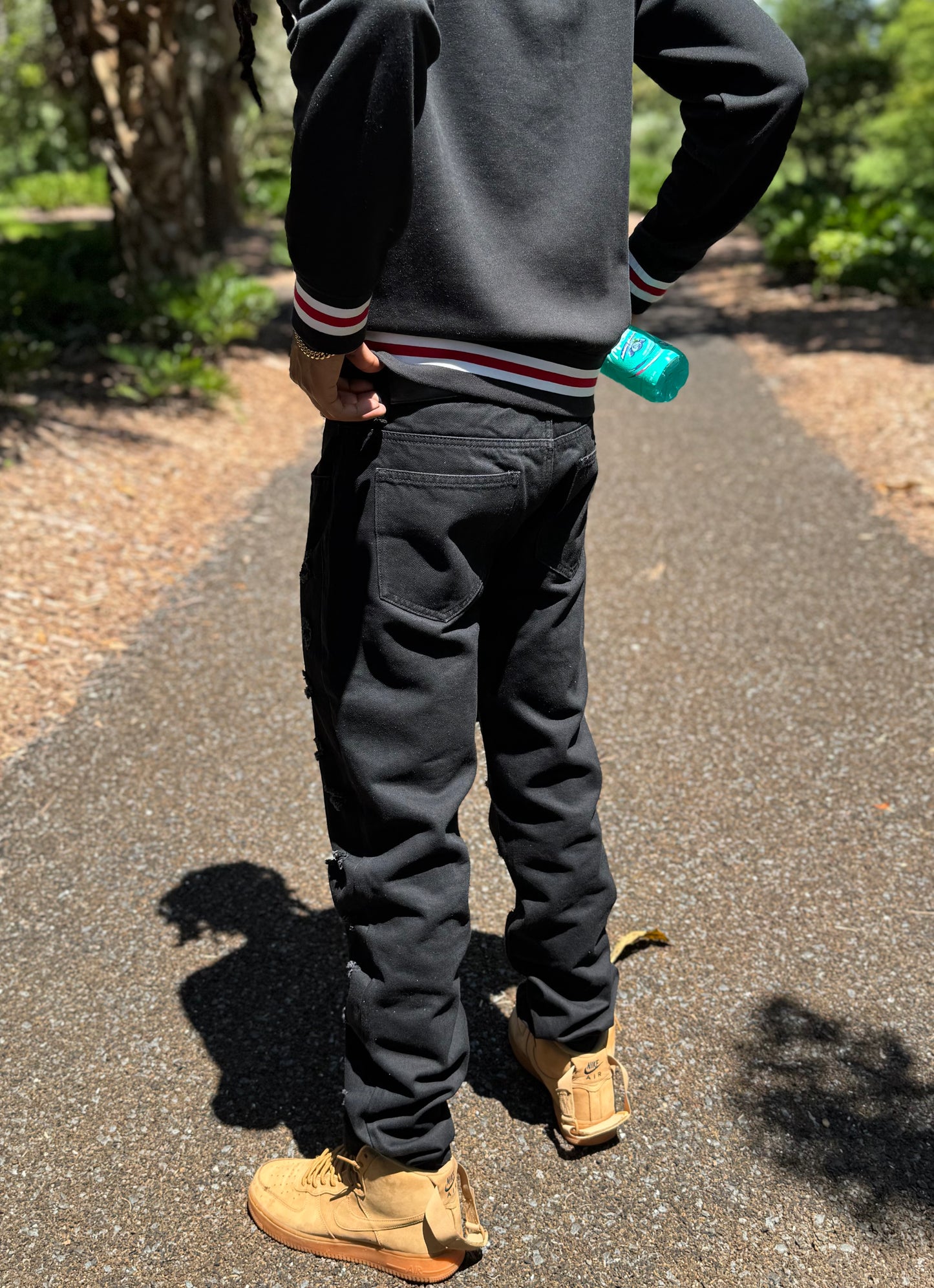 Slim Fit Men's Jeans Black
